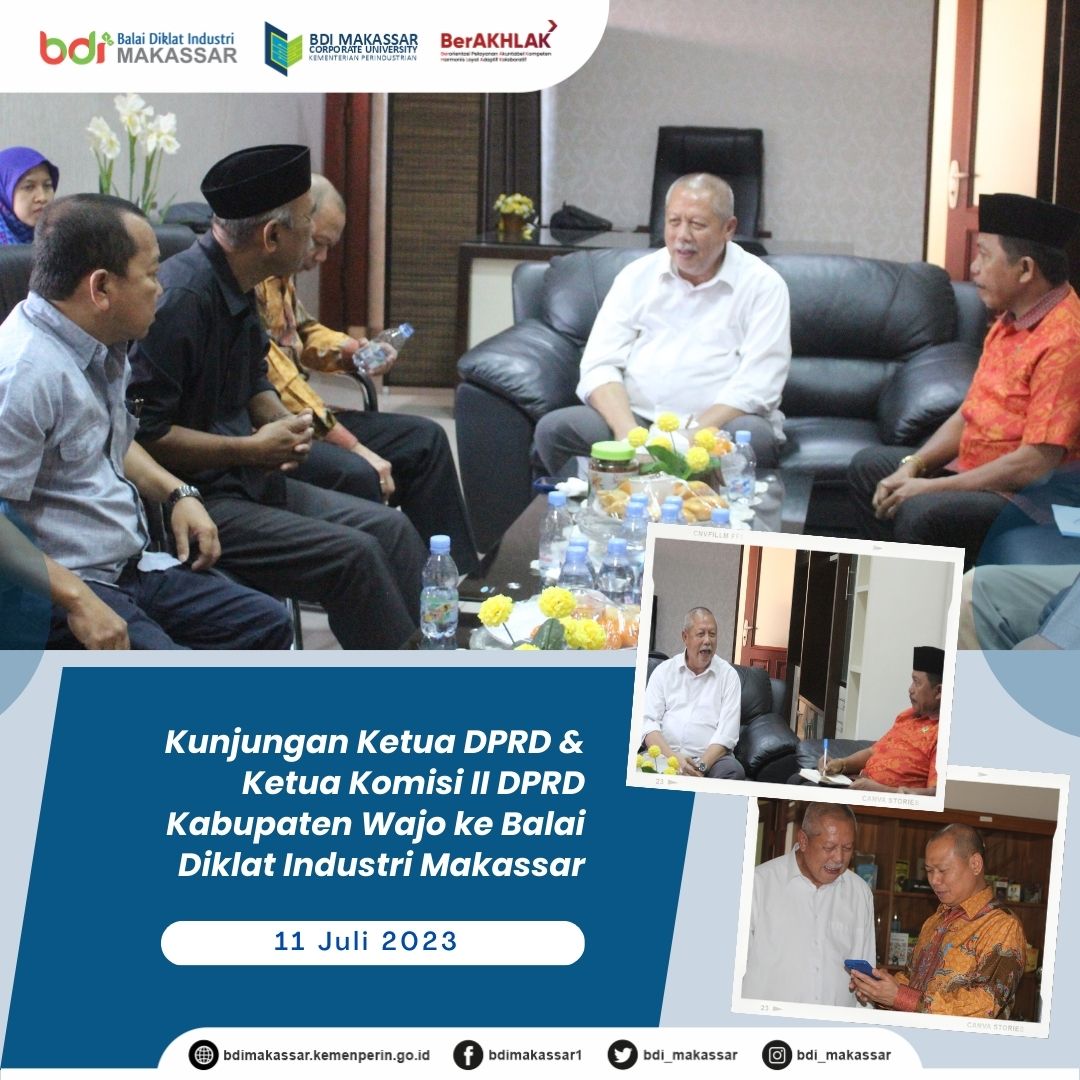 Ketua DPRD Dan Ketua Komisi II DPRD Kabupaten Wajo Kunjungi BDI Makassar